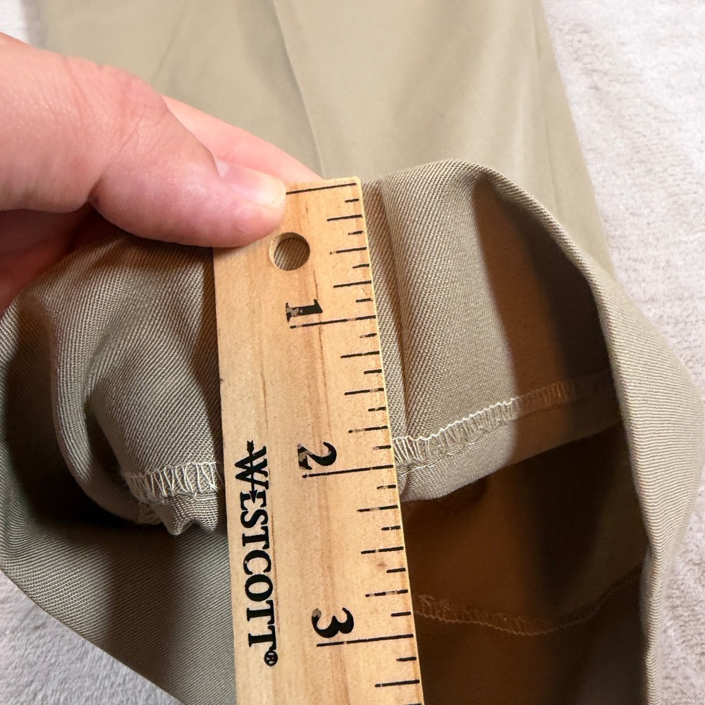 Brooks Brothers 1818 Men 40x32 Tan 100% Wool Flat Front Dress Pants Classic Fit - Picture 10 of 12